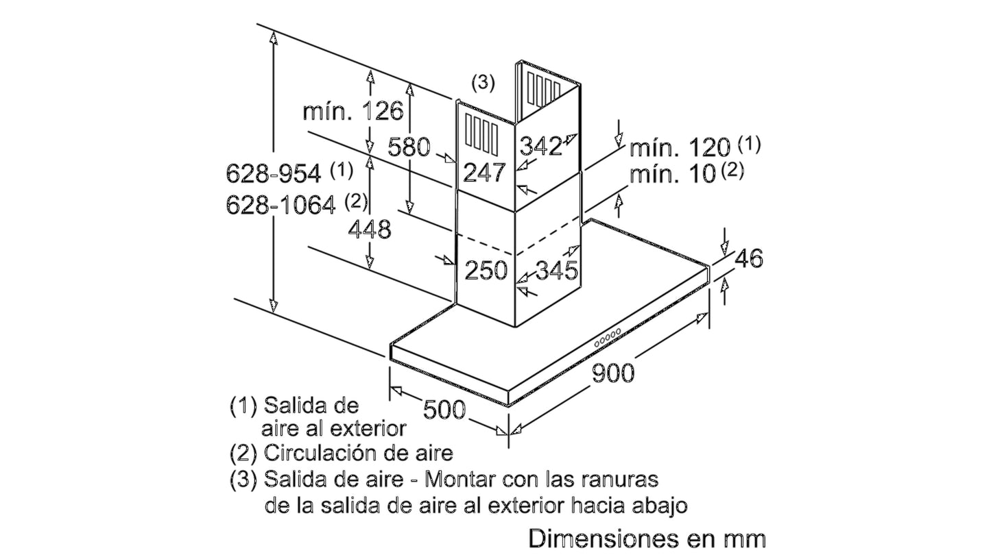 Máy hút mùi treo tường BOSCH DWB097J50|Serie 8