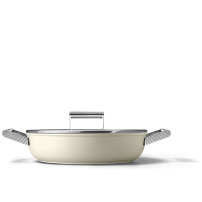 Chảo sâu Smeg CKFD2811CRM màu kem 28cm