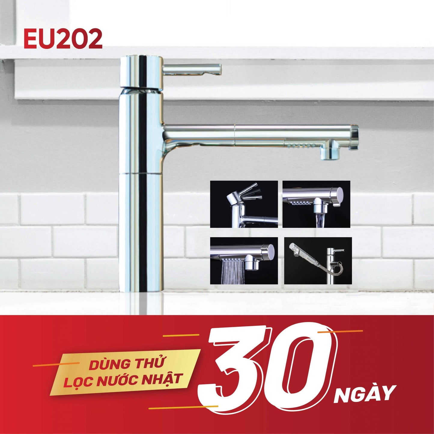 Thiết bị lọc nước lắp dưới chậu rửa EU202