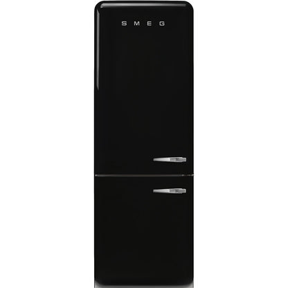 Tủ lạnh 2 ngăn đỉnh dưới SMEG FAB38LBL5 màu đen cánh trái