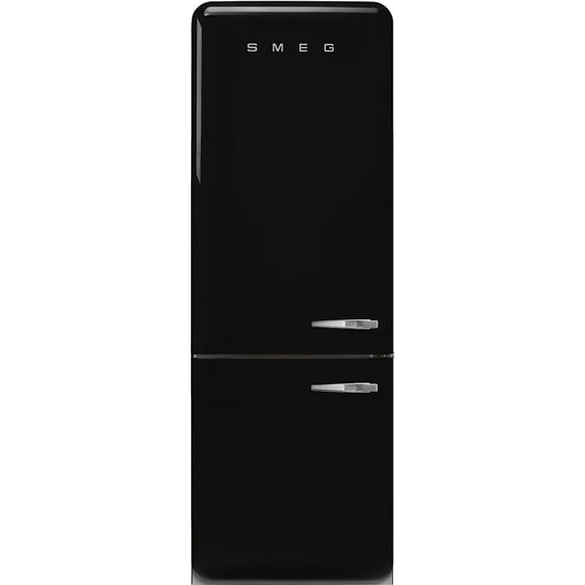 Tủ lạnh 2 ngăn đỉnh dưới SMEG FAB38LBL5 màu đen cánh trái
