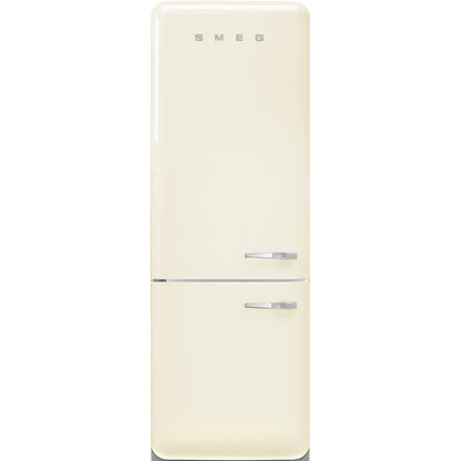 Tủ lạnh 2 ngăn đỉnh dưới SMEG FAB38LCR5 màu kem cánh trái