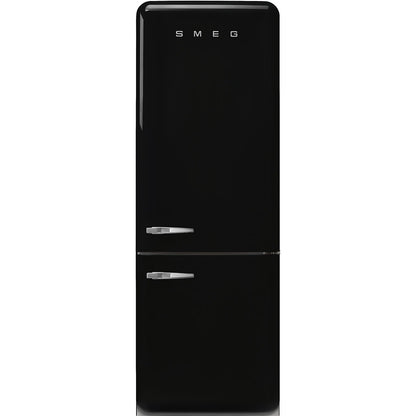 Tủ lạnh 2 ngăn đỉnh dưới SMEG FAB38RBL5 màu đen cánh phải