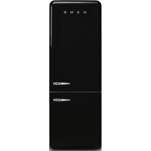 Tủ lạnh 2 ngăn đỉnh dưới SMEG FAB38RBL5 màu đen cánh phải