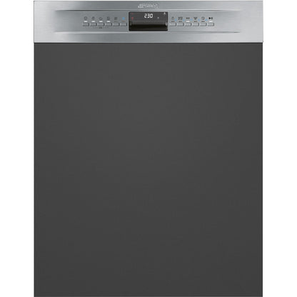 Máy rửa bát bán âm SMEG PL324BQXDE màu thép không gỉ