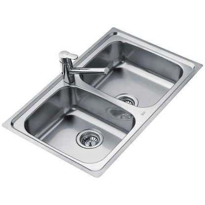 Chậu rửa bát dương bàn bếp TEKA Universo 2B 79