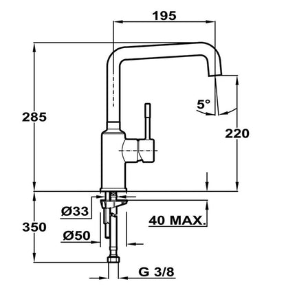 Vòi rửa bát TEKA Frame