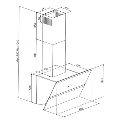 Máy hút mùi treo tường FAGOR 3CFT-901N