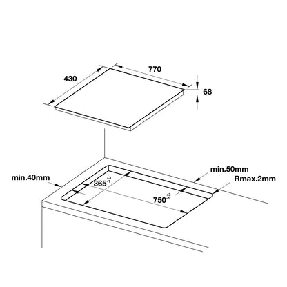 Bếp từ HAFELE HC-IF77A 536.61.555