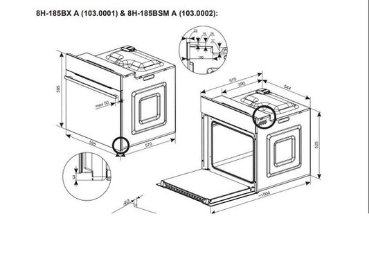 Lò nướng FAGOR 8H-185BSMA