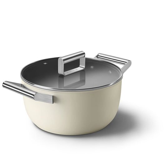 Xoong nồi Smeg CKFC2411CRM màu kem 24cm