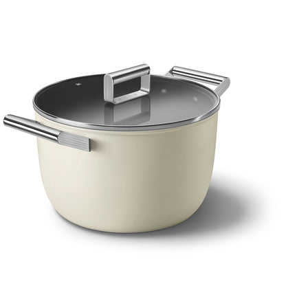 Xoong nồi Smeg CKFC2611CRM màu kem 26cm
