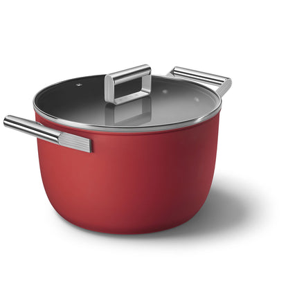 Xoong nồi Smeg CKFC2611RDM màu đỏ 26cm