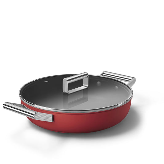 Chảo sâu Smeg CKFD2811RDM màu đỏ 28cm