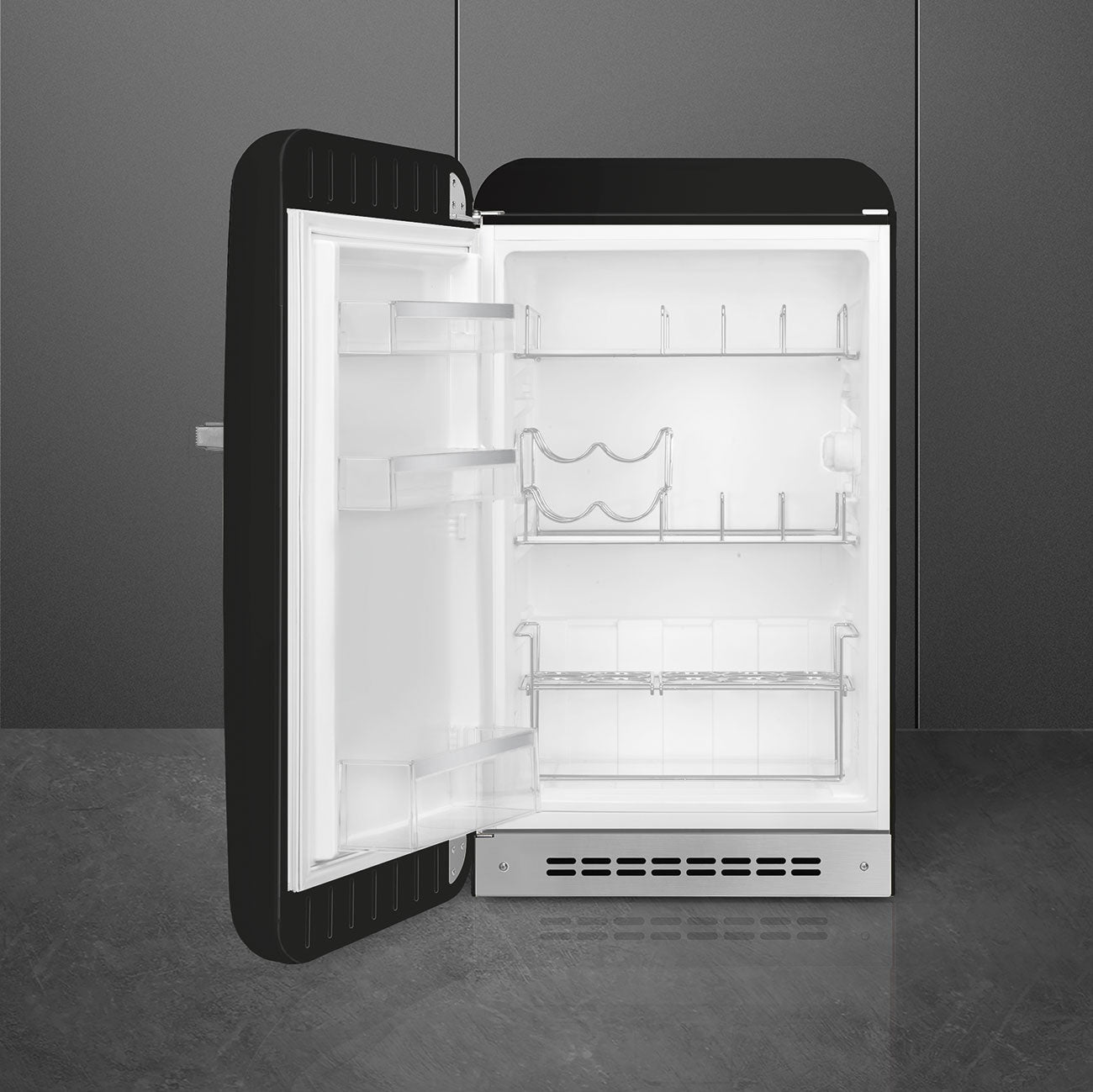 Tủ mát SMEG FAB10HLBL5 màu đen cánh trái