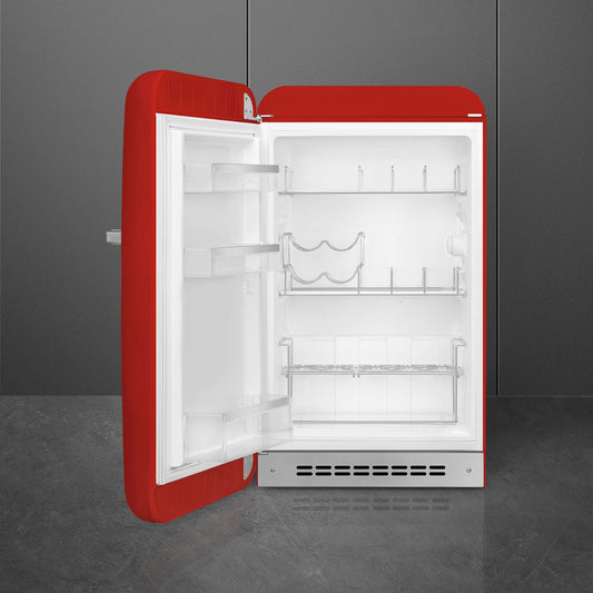 Tủ mát một cửa SMEG FAB10HLRD6 màu đỏ cánh trái