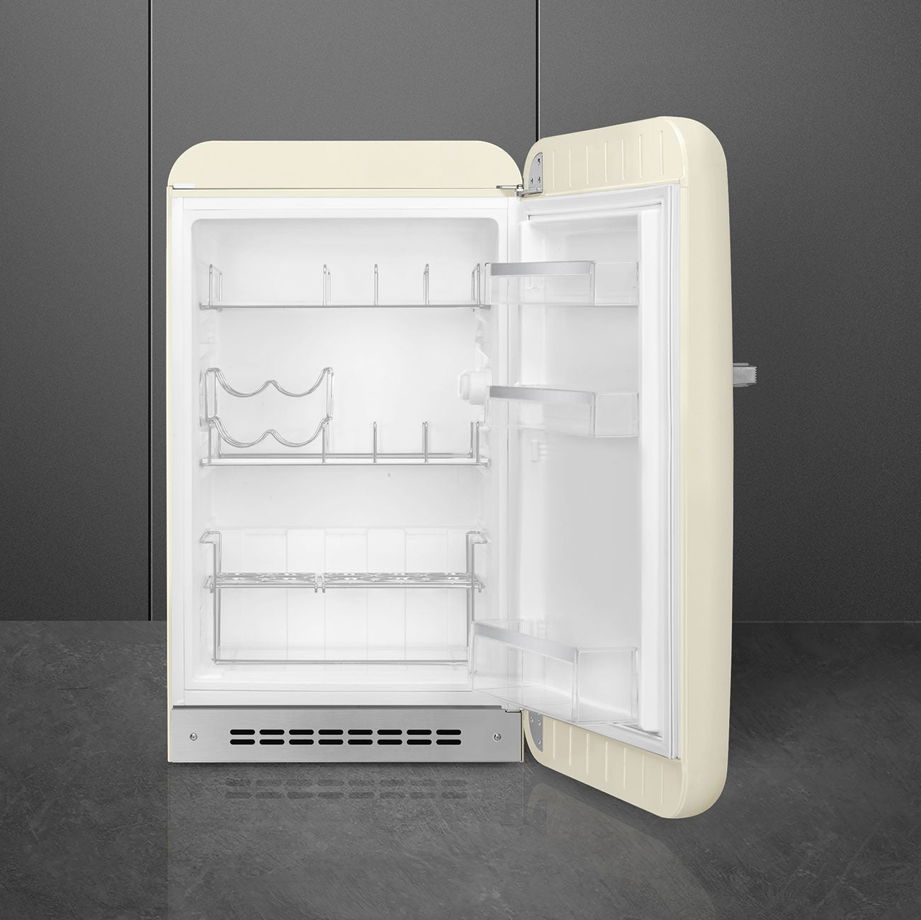 Tủ mát một cửa SMEG FAB10HRCR6 màu kem cánh phải