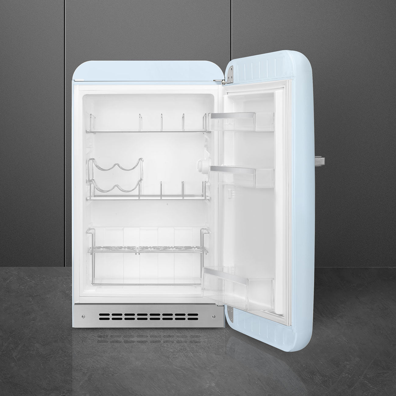 Tủ mát SMEG FAB10HRPB5 màu xanh pastel cánh phải