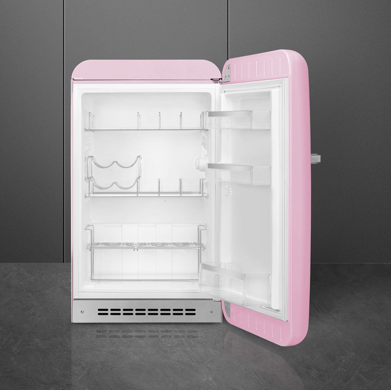 Tủ mát SMEG FAB10HRPK5 màu hồng cánh phải