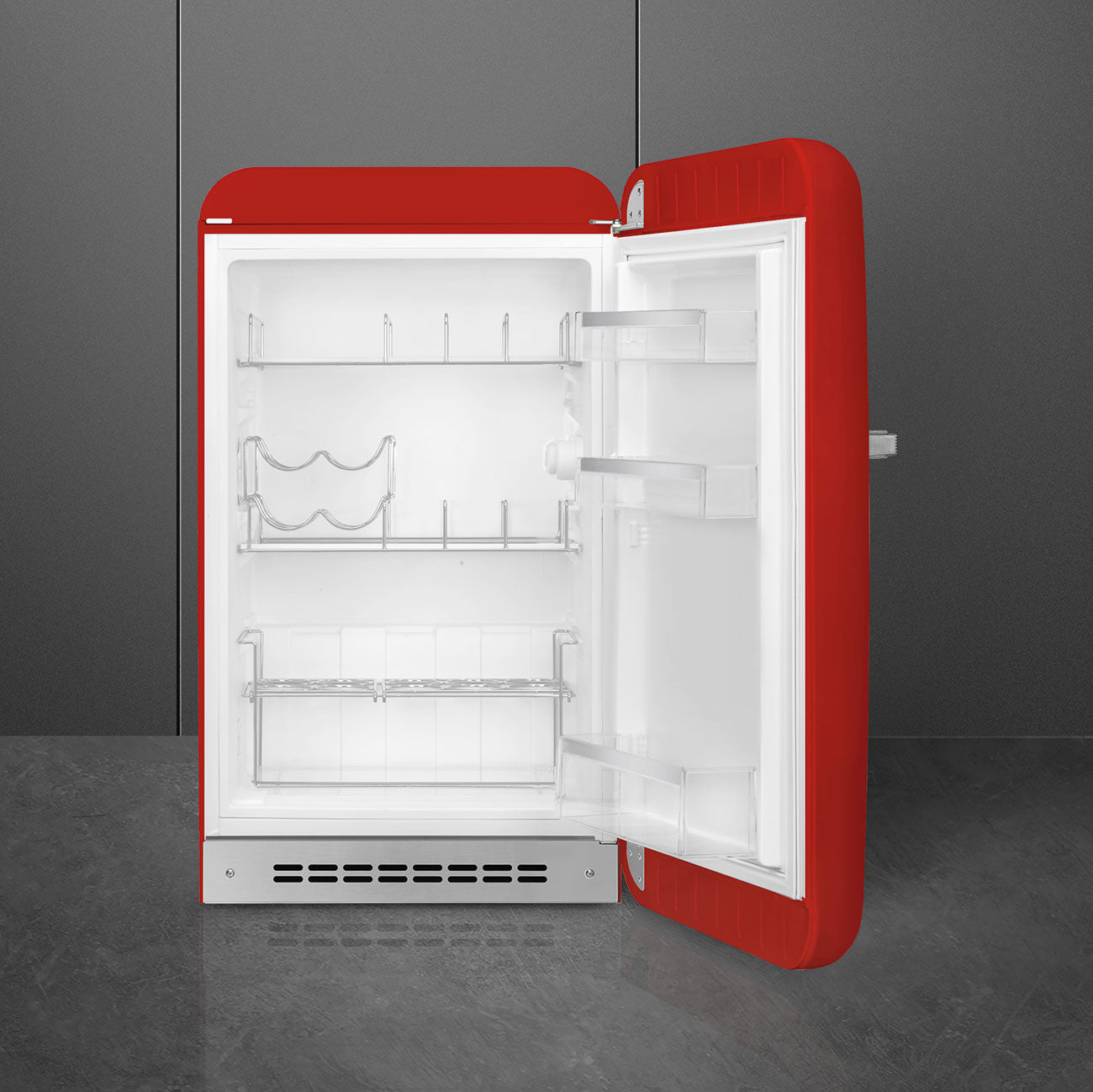 Tủ mát SMEG FAB10HRRD5 màu đỏ cánh phải