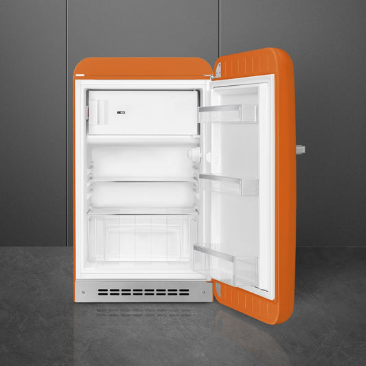 Tủ lạnh một cửa SMEG FAB10ROR6 màu cam cánh phải