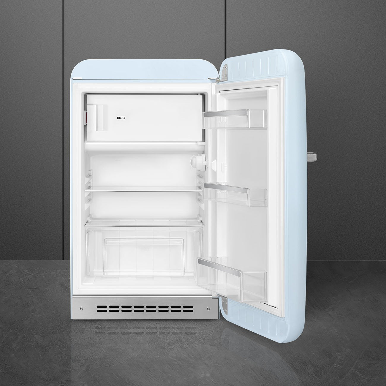 Tủ lạnh một cửa SMEG FAB10RPB6 màu xanh nhạt cánh phải