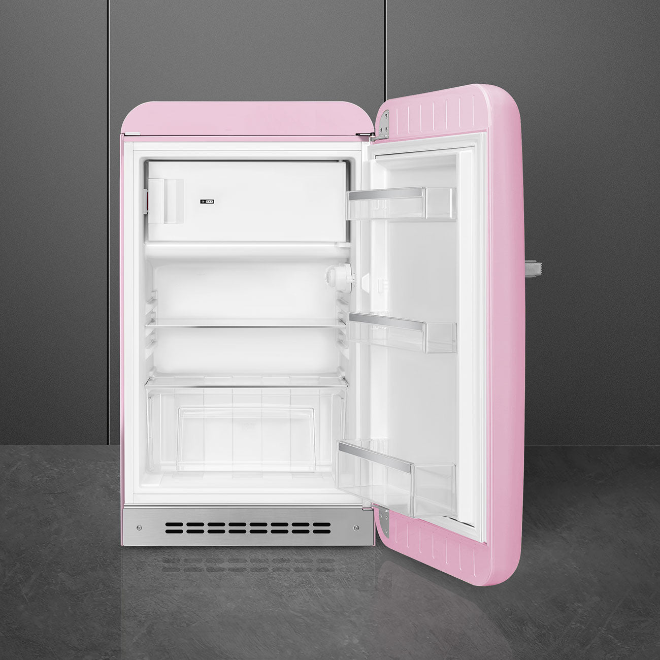 Tủ lạnh mini một cửa SMEG FAB10RPK5 màu hồng cánh phải