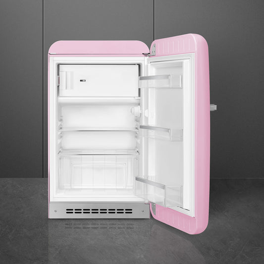 Tủ lạnh mini một cửa SMEG FAB10RPK5 màu hồng cánh phải