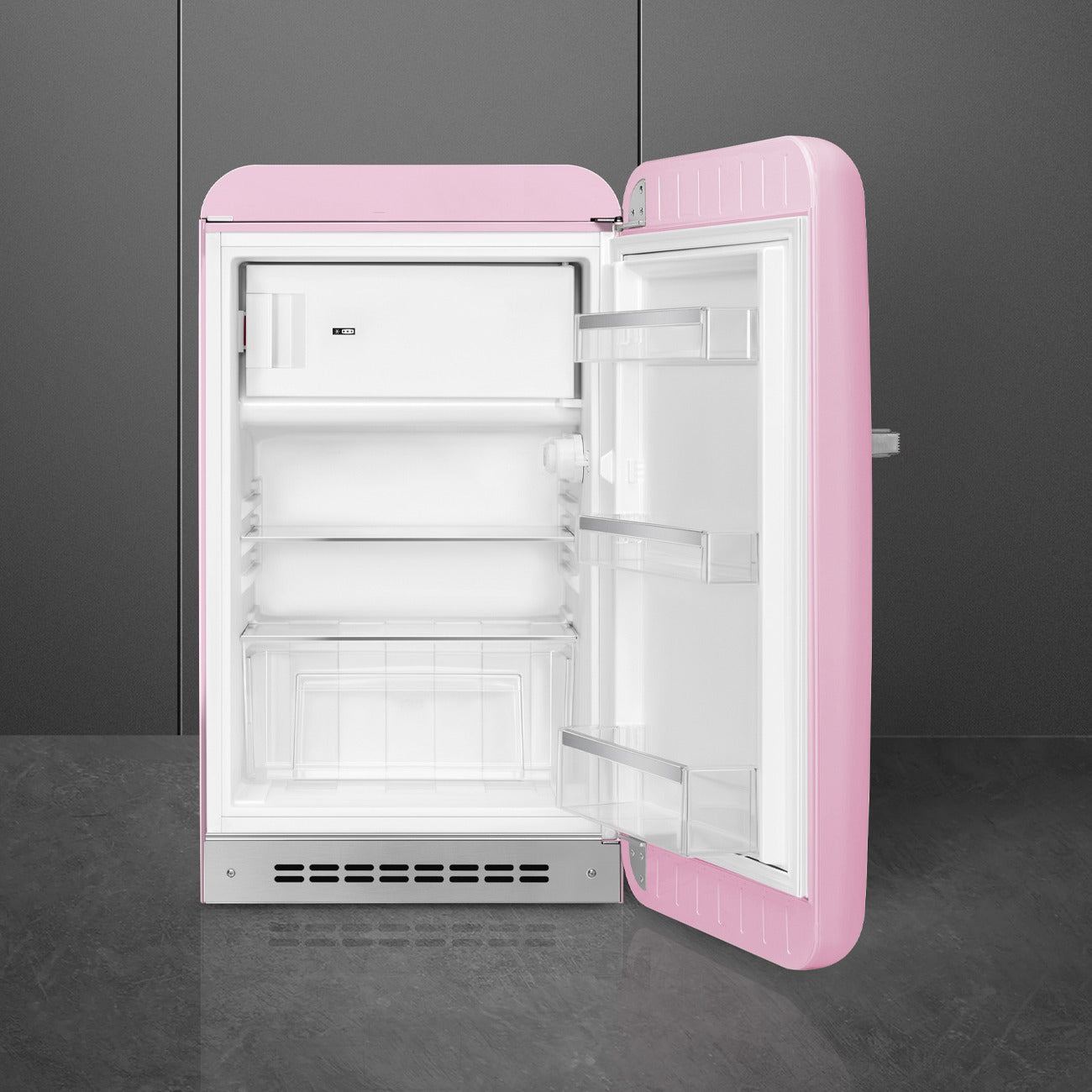 Tủ lạnh một cửa SMEG FAB10RPK6 màu hồng cánh phải