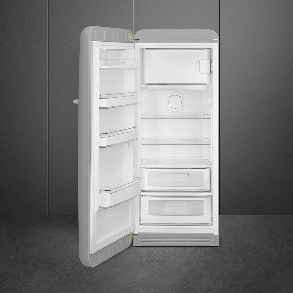 Tủ lạnh một cửa SMEG FAB28LSV5 màu bạc cánh trái