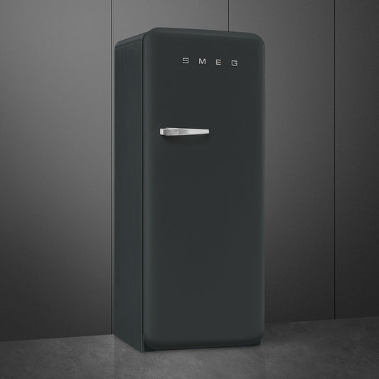 Tủ lạnh một cửa SMEG FAB28RDBLV5 màu đen vải nhung cánh phải