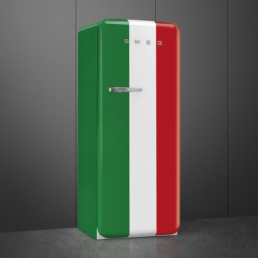 Tủ lạnh một cửa SMEG FAB28RDIT5 màu cờ Italy cánh phải
