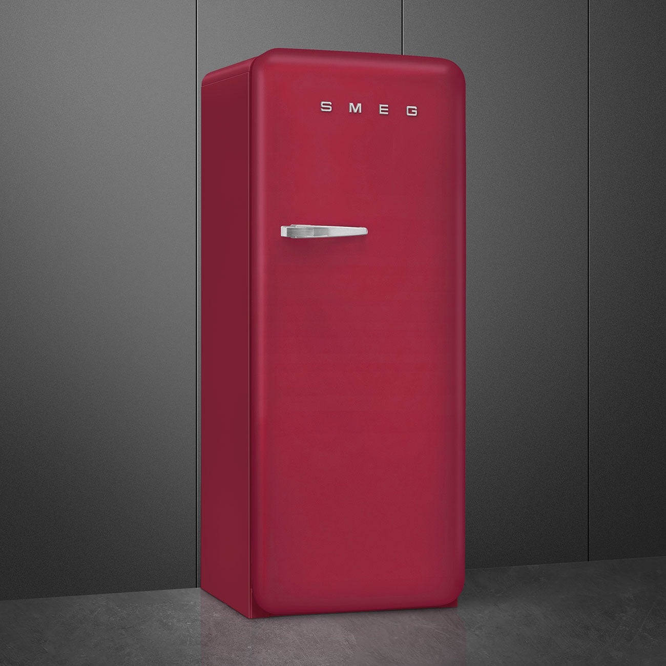 Tủ lạnh một cửa SMEG FAB28RDRB5 màu đỏ ruby cánh phải
