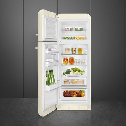 Tủ lạnh cửa đôi SMEG FAB30LCR5 màu kem cánh trái
