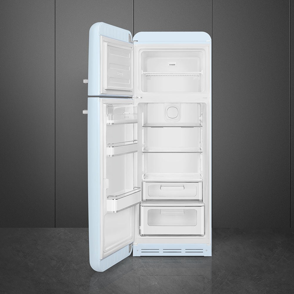 Tủ lạnh cửa đôi SMEG FAB30LPB5 màu xanh dương pastel cánh trái