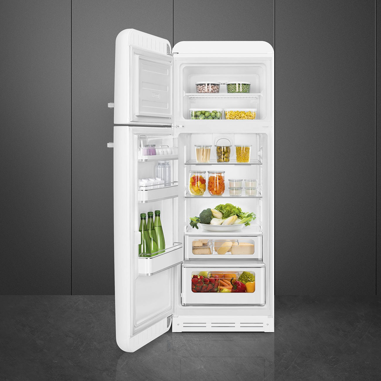 Tủ lạnh cửa đôi SMEG FAB30LWH5 màu trắng cánh trái