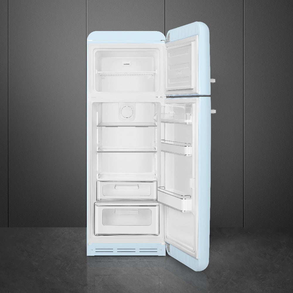 Tủ lạnh cửa đôi SMEG FAB30RPB5 màu xanh dương pastel cánh phải