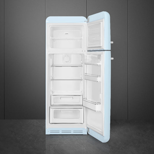Tủ lạnh cửa đôi SMEG FAB30RPB5 màu xanh dương pastel cánh phải