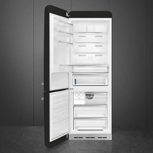 Tủ lạnh 2 ngăn đỉnh dưới SMEG FAB38LBL5 màu đen cánh trái