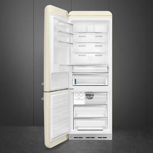 Tủ lạnh 2 ngăn đỉnh dưới SMEG FAB38LCR5 màu kem cánh trái