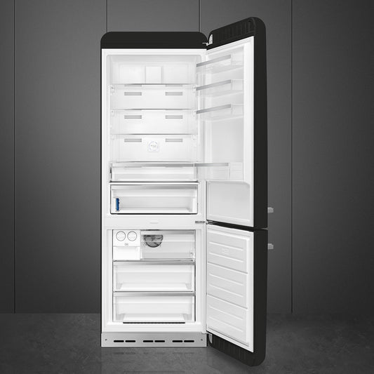 Tủ lạnh 2 ngăn đỉnh dưới SMEG FAB38RBL5 màu đen cánh phải