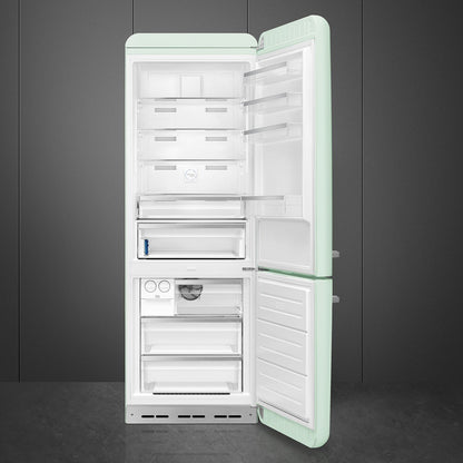 Tủ lạnh 2 ngăn đỉnh dưới SMEG FAB38RPG5 màu xanh pastel cánh phải