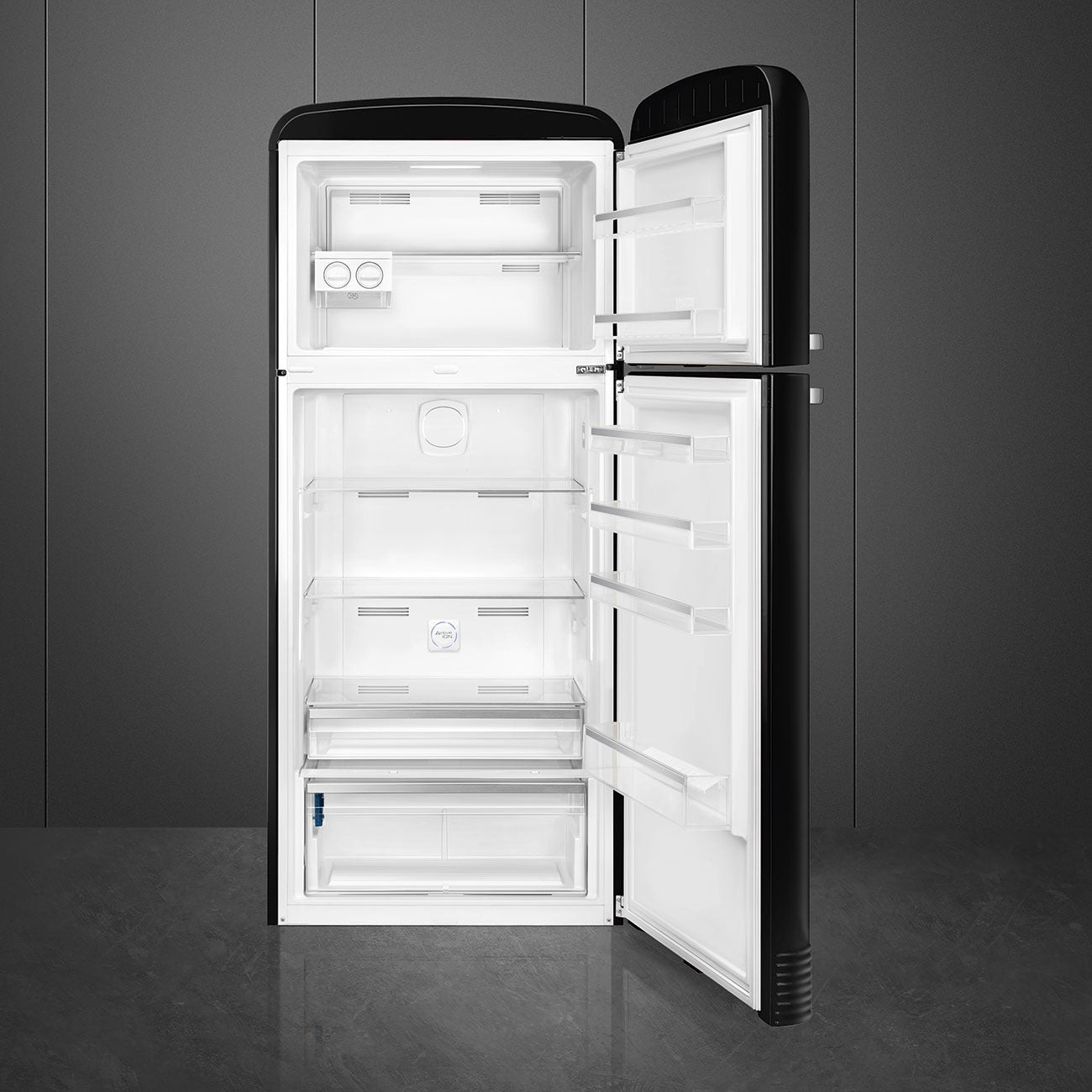 Tủ lạnh 2 ngăn SMEG FAB50RBL5 màu đen cánh phải