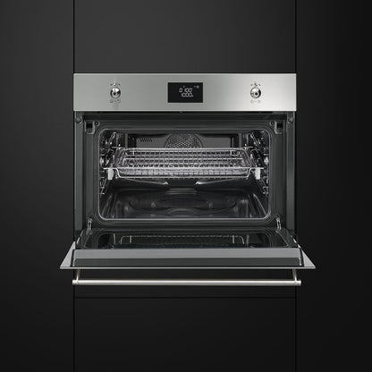 Lò nướng kết hợp vi sóng SMEG SF4390MCX