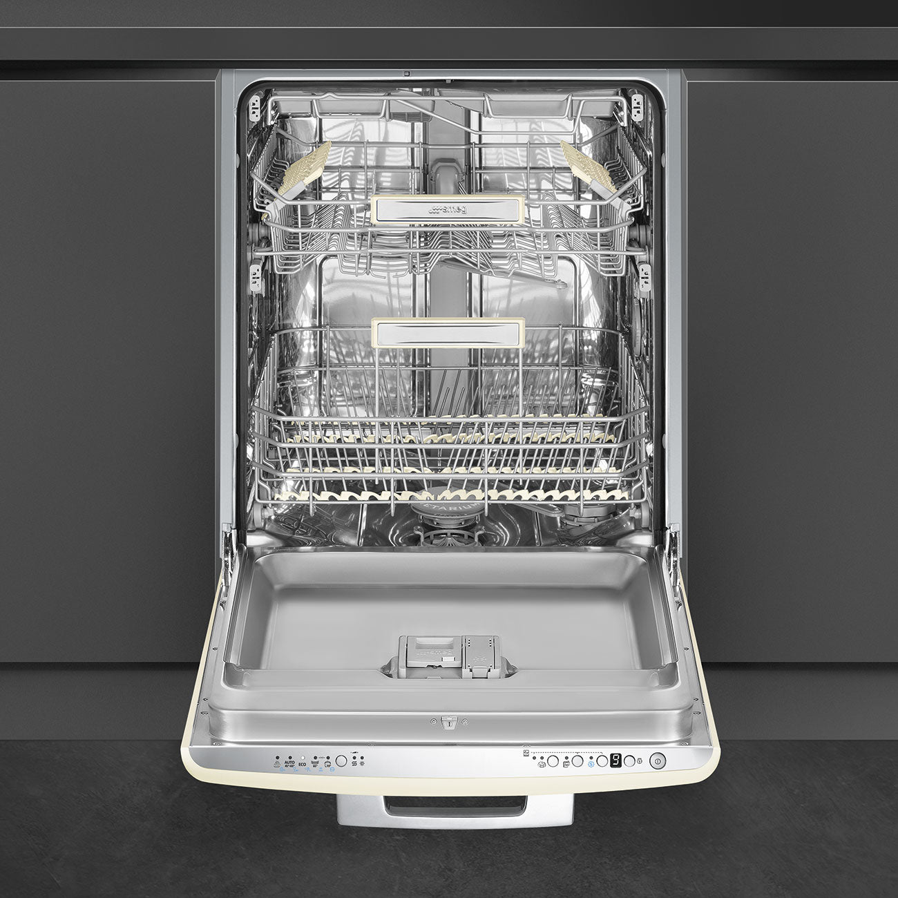 Máy rửa bát âm tủ SMEG STFABCR3 màu kem
