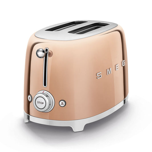 Máy nướng bánh mì SMEG TSF01RGEU màu hoa hồng vàng