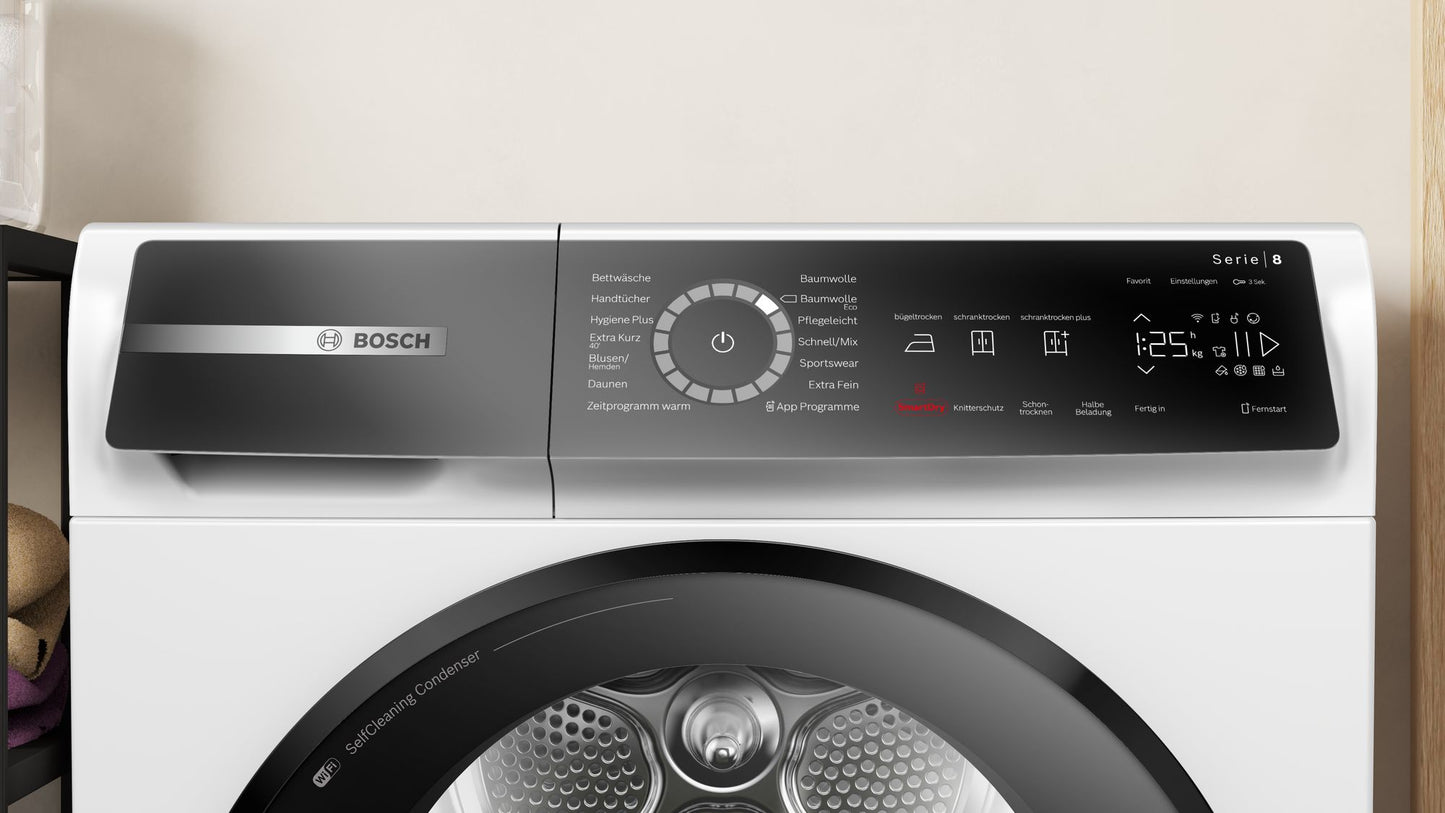 Máy sấy bơm nhiệt Heatpump WQB245B40 Serie 8 - 9kg