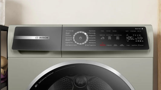 Máy sấy bơm nhiệt Bosch WQB246CX0 9kg Serie 8 màu xám bạc