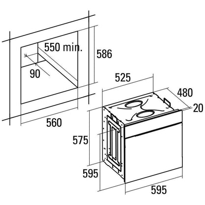 Lò nướng CATA CD 760 AS BK