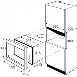 Lò vi sóng âm tủ BRANDT ME1030W